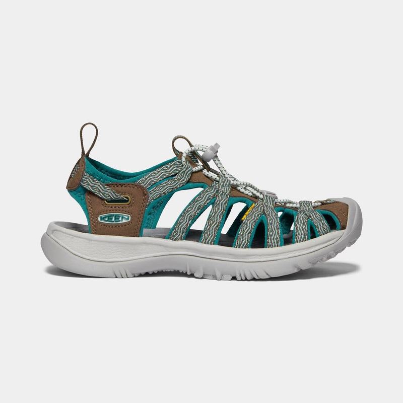 Sandalias Keen Whisper Para Mujer Marrom/Azules - Sandalias Keen Mexico (948156-FUM)